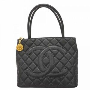 CHANEL Black Caviar Leather Reissue Tote Bag